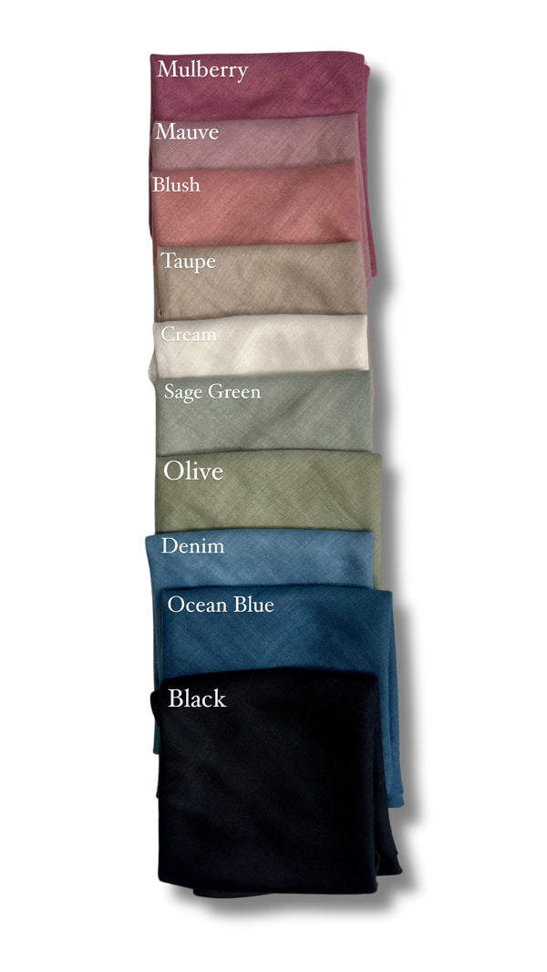 Solid Cotton Bandanas