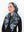 CLASSIC PRETIED Sapphire Florals Head Scarf (WITH VELVET GRIP)