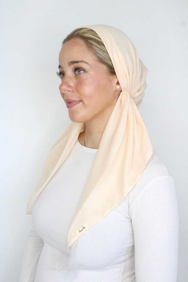 SHORT CLASSIC PRETIED Champagne (with Velvet Grip)