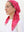 Hot Pink Hibiscus Square Head Scarf