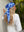 Azure Bloom Square Head Scarf