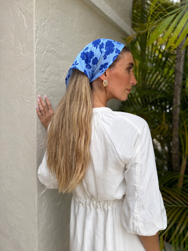 Azure Bloom Bandana