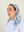 Blue Haze Florals Square Head Scarf
