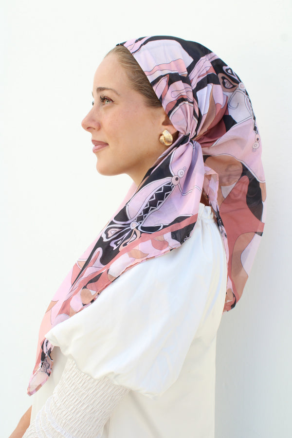 VERSATILE PRETIED Inspired Blush Form Head Scarf