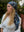Navy Blossom Square Head Scarf