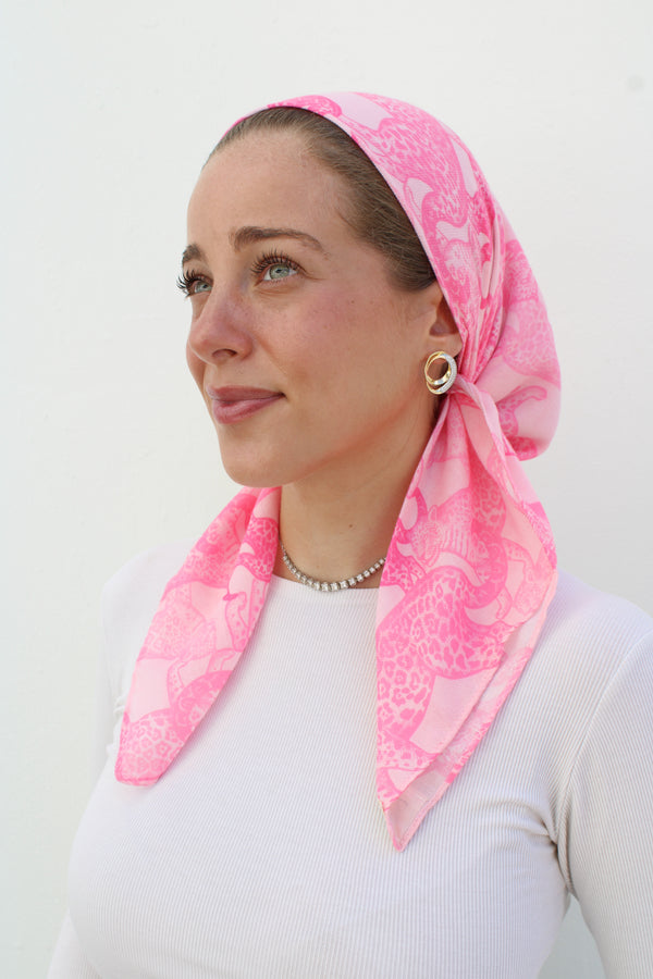 Pink Panther Square Head Scarf