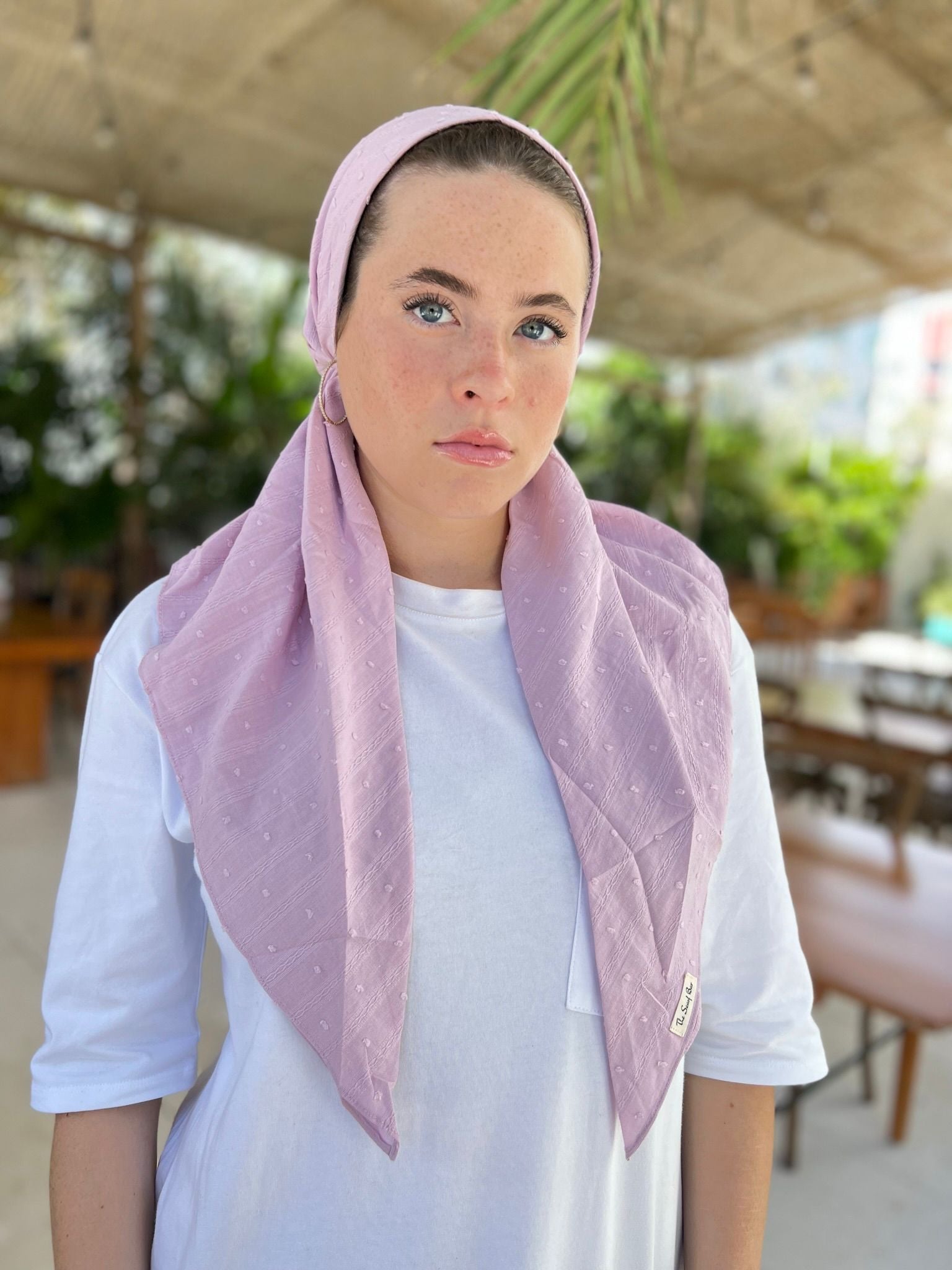 CLASSIC PRETIED Textured Lilac (with Velvet Grip) – Scarf Bar