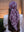 Burgundy Toile Square Head Scarf