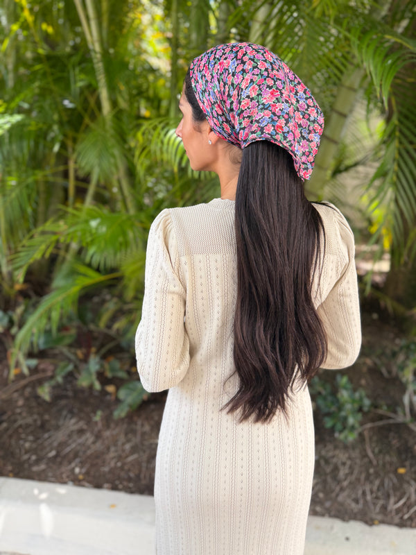 Ditsy Noir Bandana