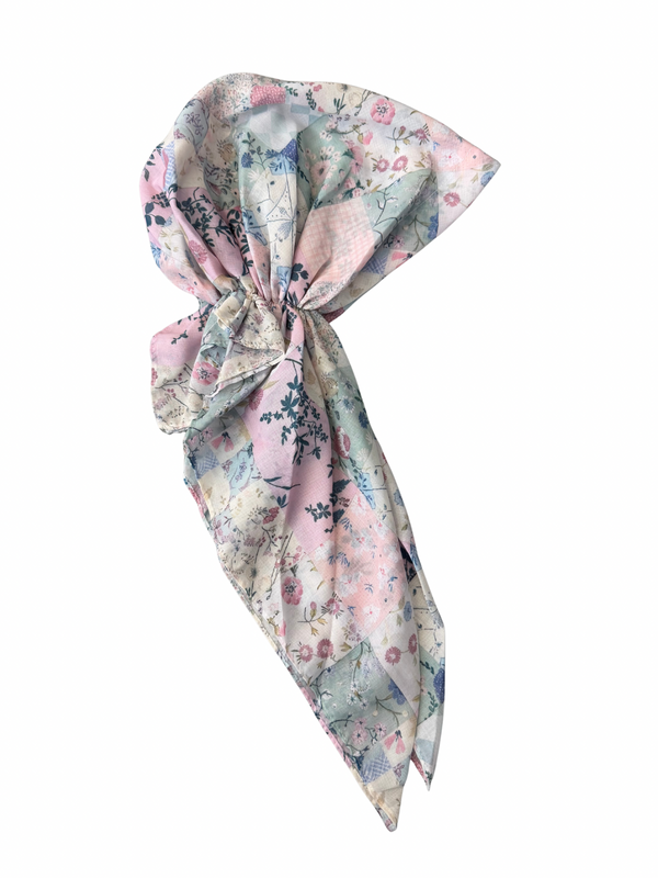 SHORT PRETIED Love Shack Fancy Head Scarf