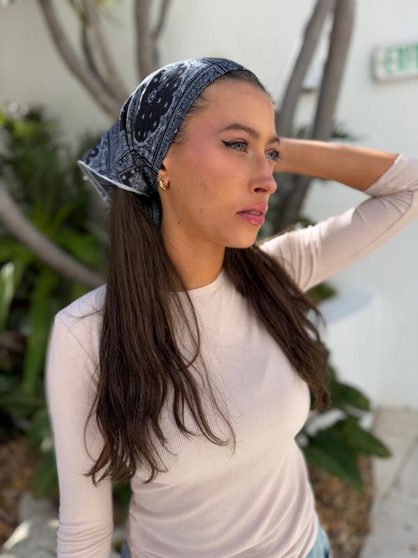 Paisley Grid Bandana