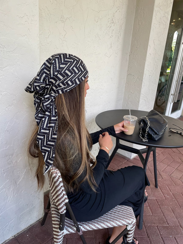 Chevron Nights Square Head Scarf