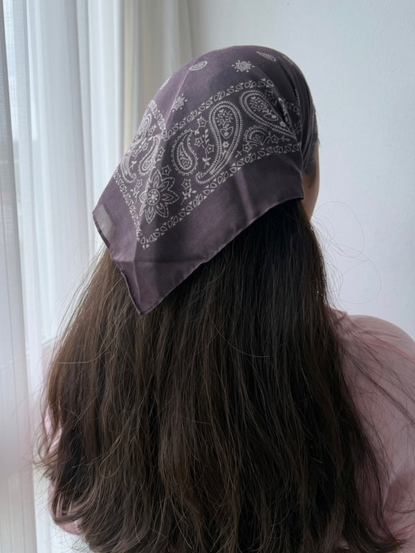 Paisley Chocolate Bandana