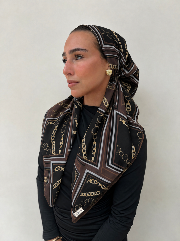 CLASSIC PRETIED Kensington Chain Head Scarf