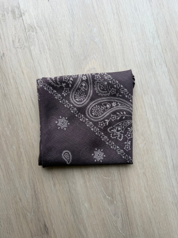 Paisley Chocolate Bandana