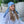 Load image into Gallery viewer, Blue Jungle Toile Square Head Scarf
