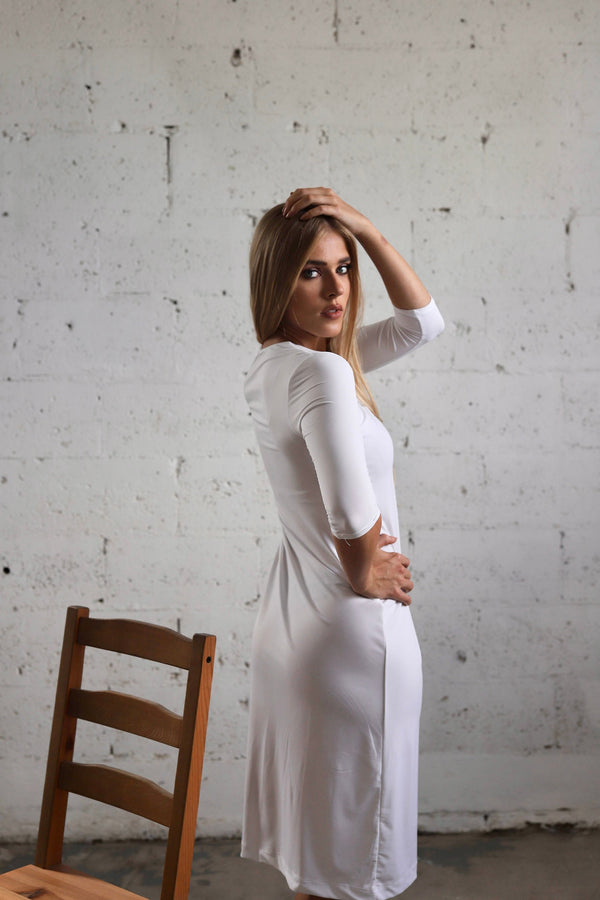 Slip Dress with Sleeves