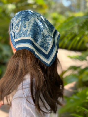 Blue Jungle Toile Bandana