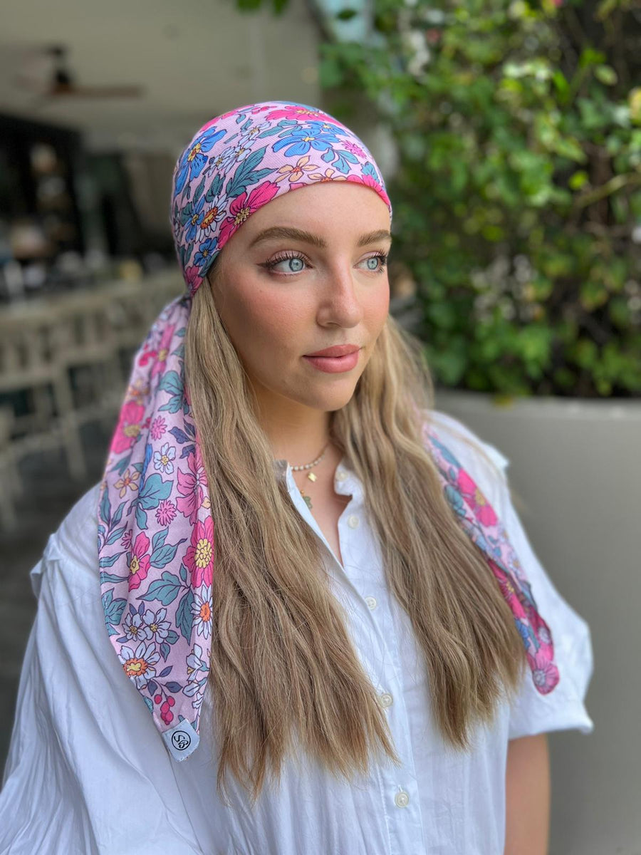 Pink Liberty Square Head Scarf