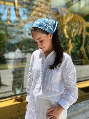 Blue Jungle Toile Bandana