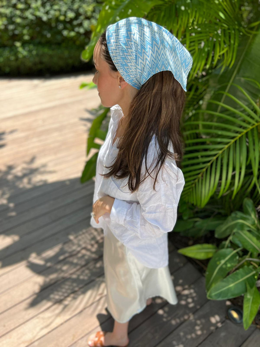 Blue Missoni Inspired Bandana