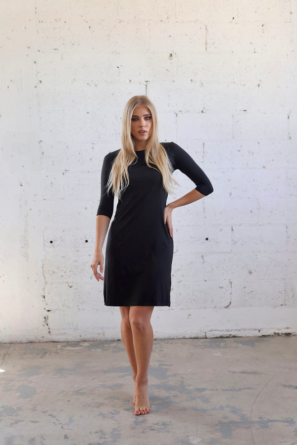 Slip Dress with Sleeves