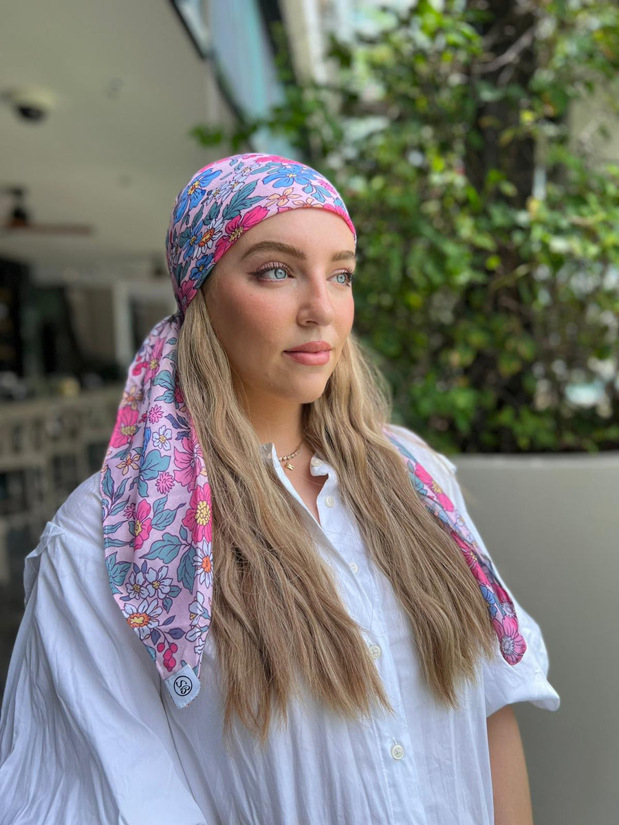 Pink Liberty Square Head Scarf