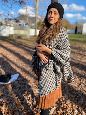 SB Luxe Gingham Blanket Scarf