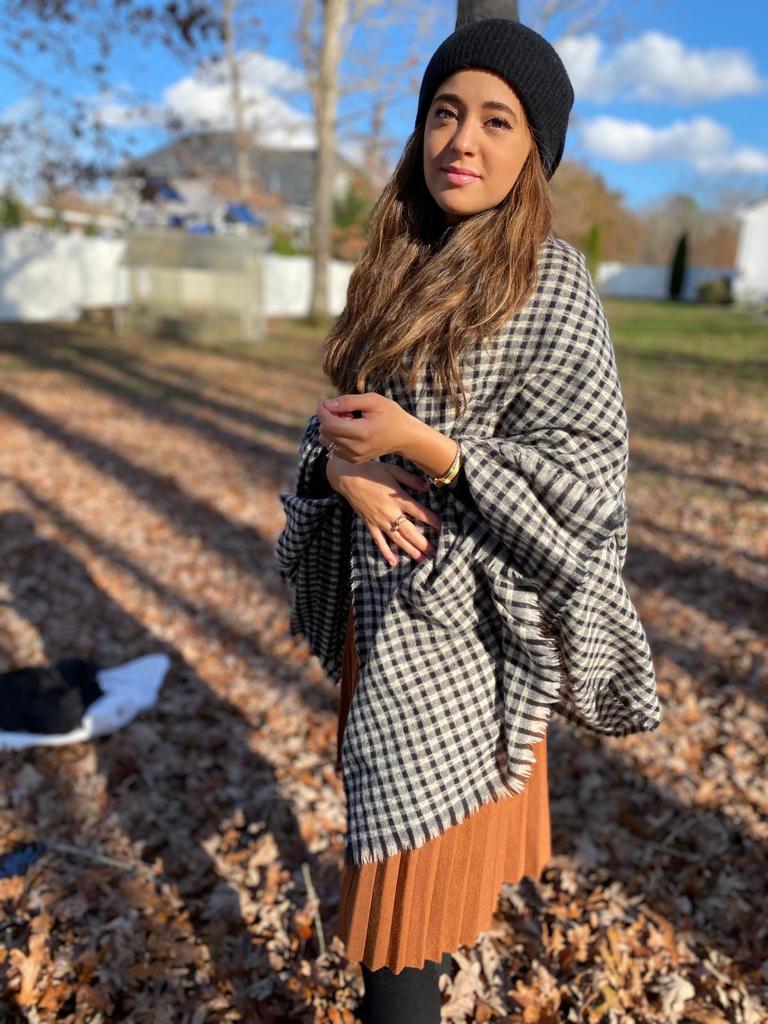 SB Luxe Gingham Blanket Scarf