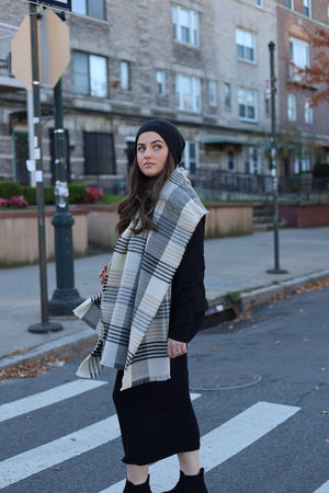SB Luxe Tartan Blanket Scarf