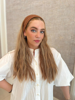 Flat Textured Knit Solid Headbands