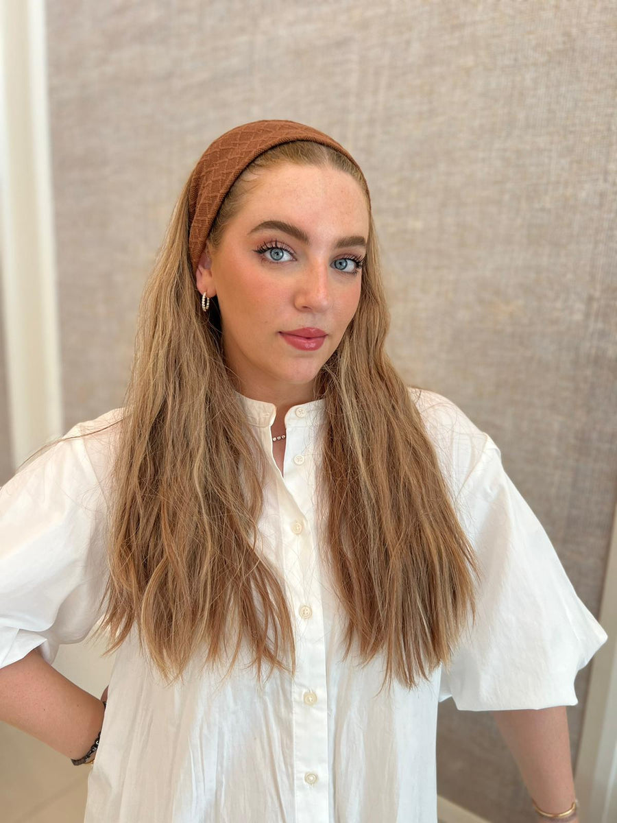 Flat Textured Knit Solid Headbands