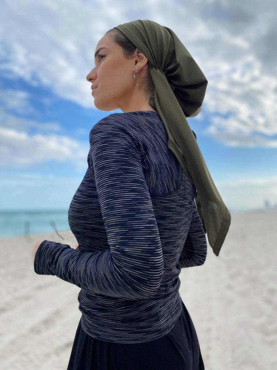 SB Dri Fit Scarf Hunter Green (with Velvet Grip)