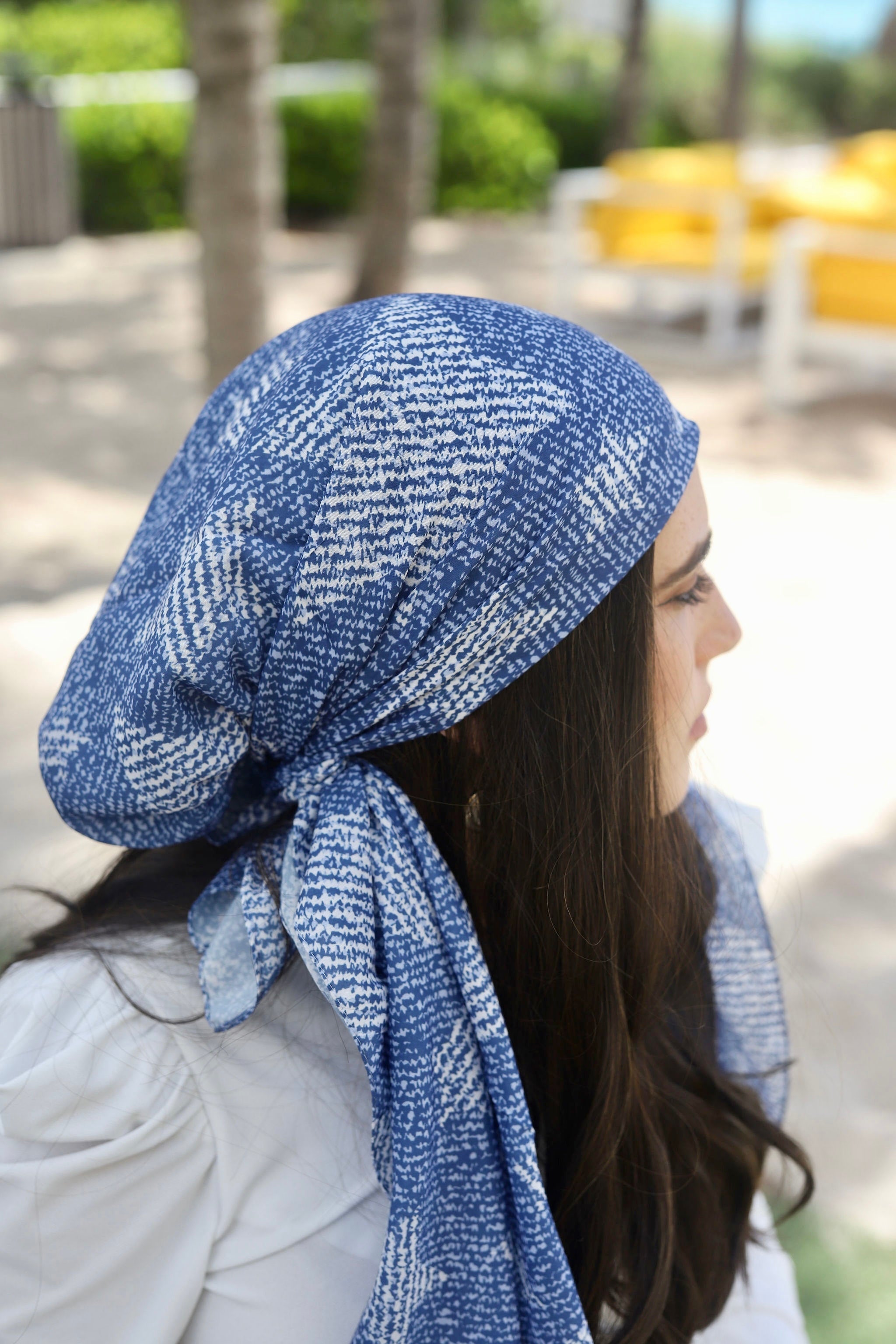 Denim Stars Head Scarf Scarf Bar