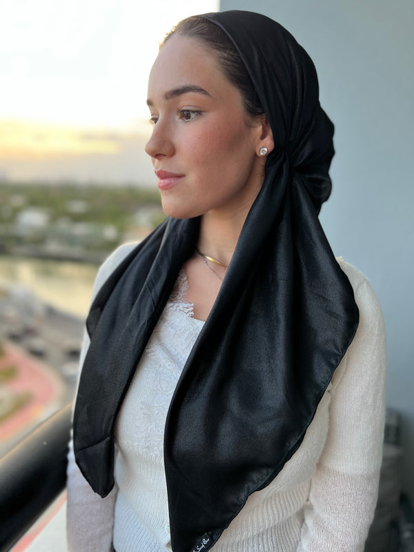 Black shimmer deals scarf