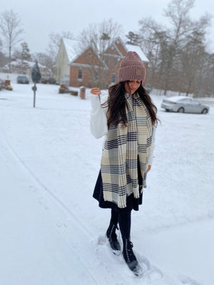 SB Luxe Tartan Blanket Scarf