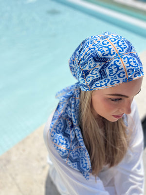 Santorini Square Head Scarf