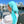 Load image into Gallery viewer, SB Dri Fit Pretied Scarf Aqua (with Velvet Grip)

