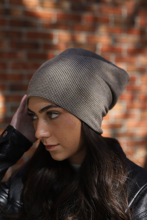 Preppy Mini Herringbone Beanie