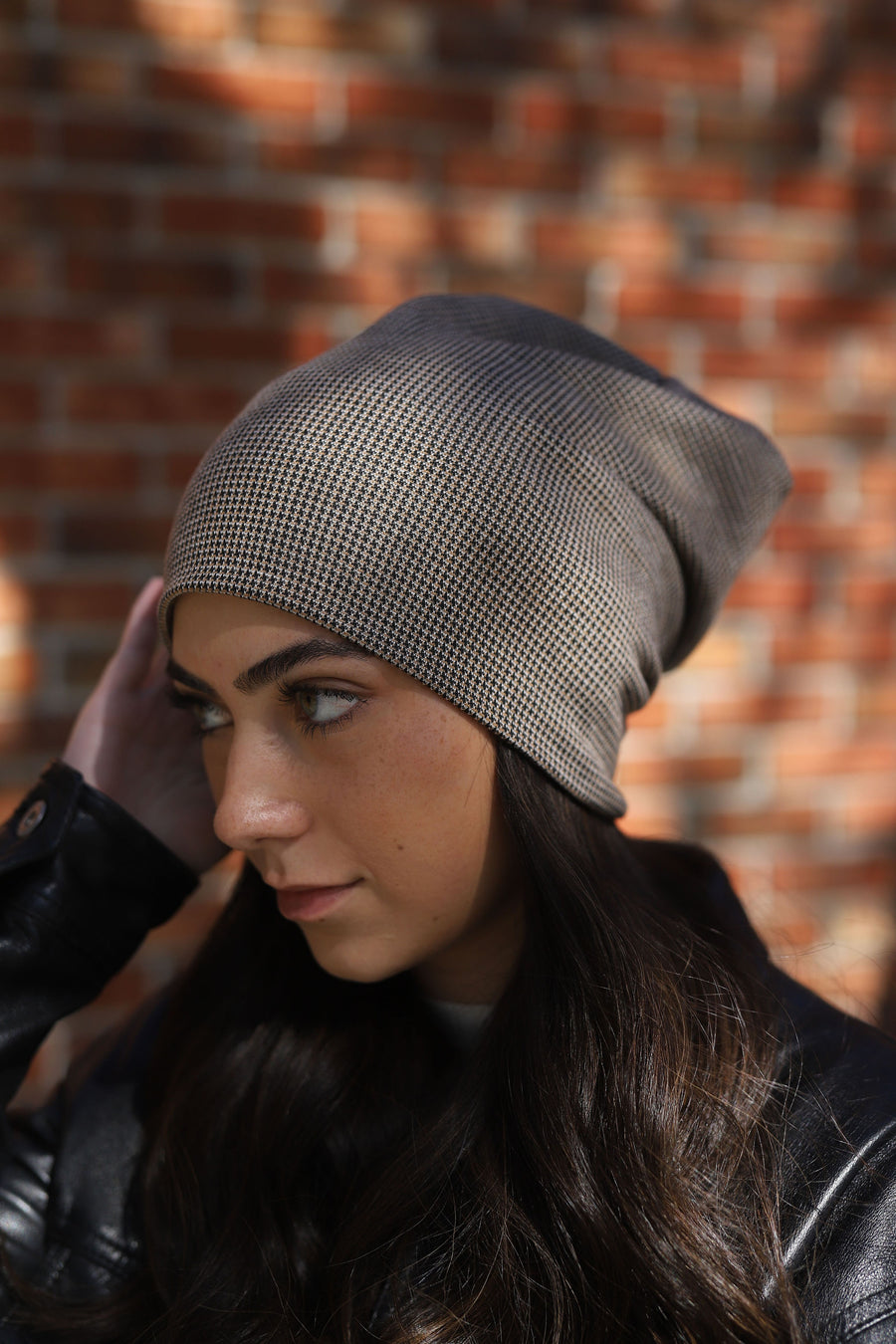 Preppy Mini Herringbone Beanie